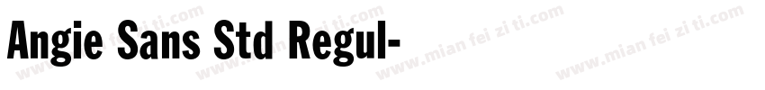 Angie Sans Std Regul字体转换